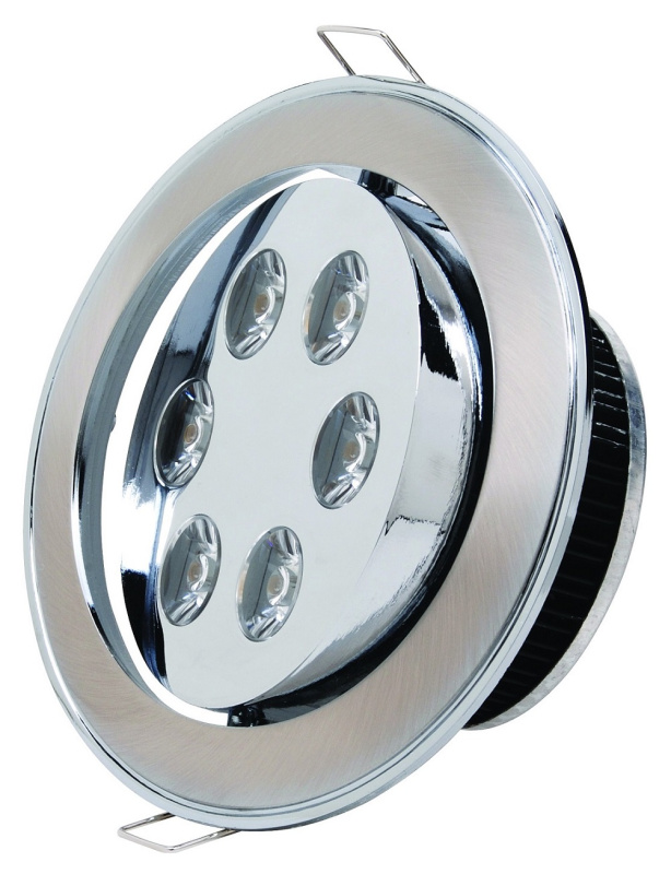 Светильник светодиодный HL675L 6x1W Мат.хром точечный