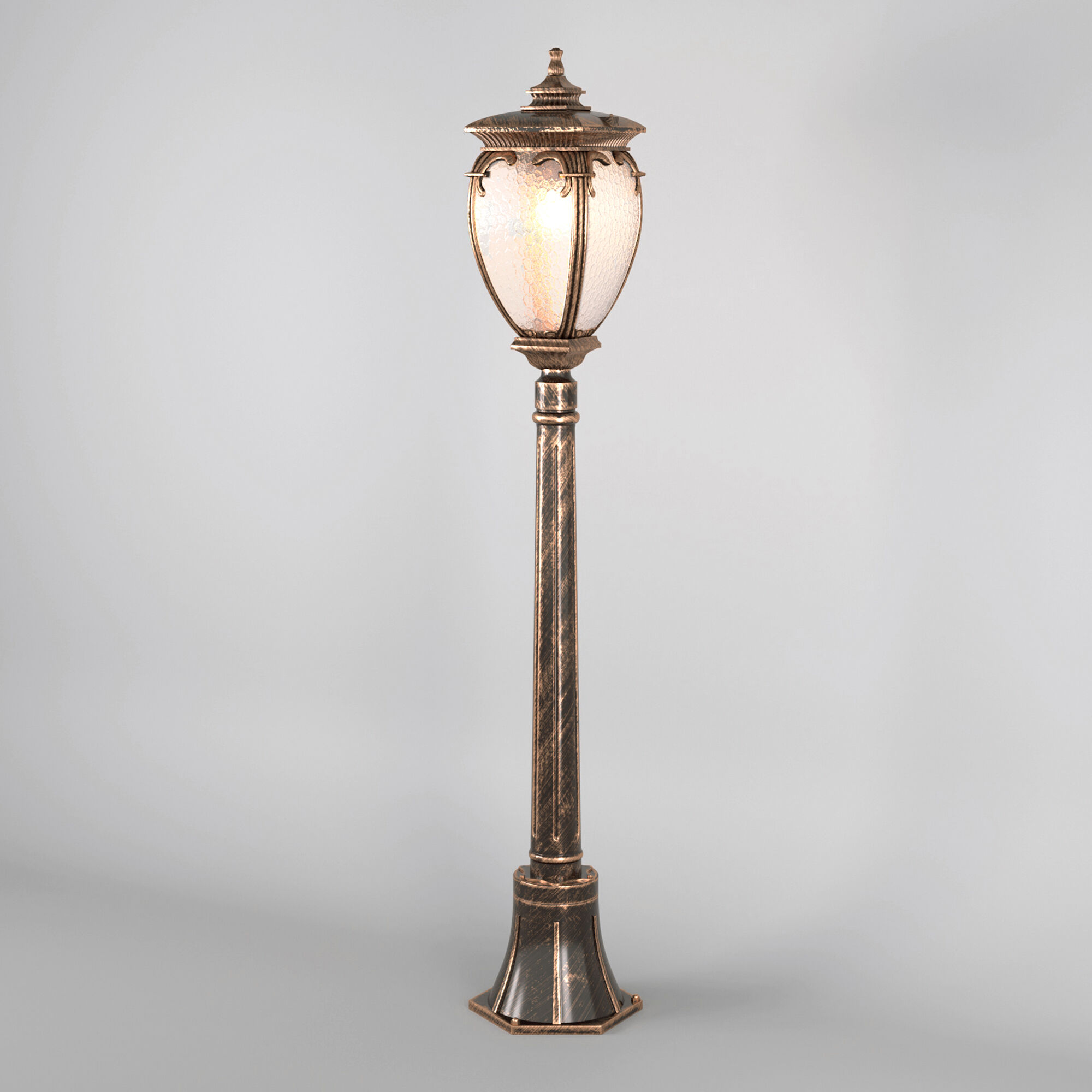 Andromeda F черное золото уличный светильник на столбе IP44 GLYF-8024F