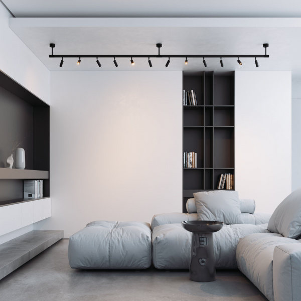 Module System Декоративная гибкая стойка с вводом питания черный 85192/00