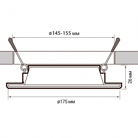 PLED DL6 15w 6500K WH IP40