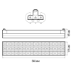 PTR 2296R 3S 96w 4000K 60° BL IP40