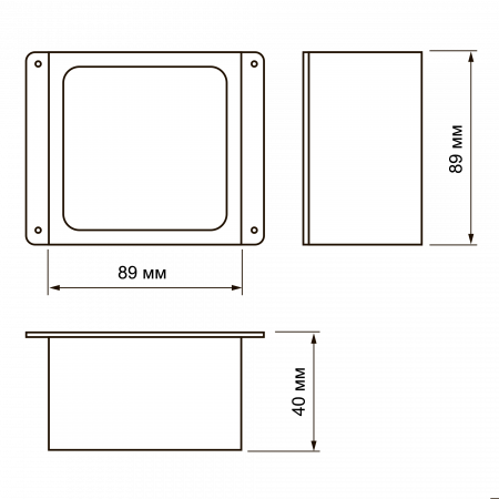 PPL 089/G OPAL 9W 3000K  GREY IP40