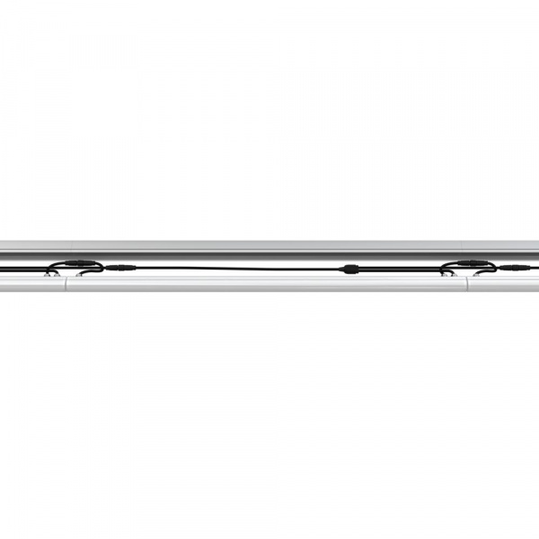 Модерн v2.0 10 600мм (18Вт/м) 48В DC 1 пикс. RGBW DMX CRI80 5000К Опал (Профиль, козырек, транзитное штепсельное соединение)