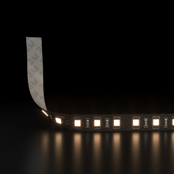 Лента светодиодная 120Led 9,6W IP20 3300K тёплый белый 2835 24V 120Led 9,6W IP20 Black