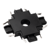MTR16 CX-BL Коннектор черный X-обр.