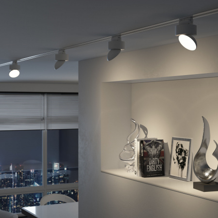 Basic System Трековый светильник 10W 4200K Smooth белый 85515/01