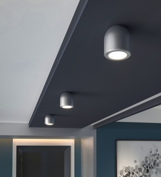 Светильник накладной серебро DLN116 GU10