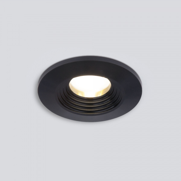 Встраиваемый светодиодный светильник LED 3W 3000K черный 9903 LED