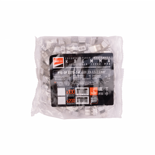 PTC-2P 2273-242 450V 32A 0,14-4.0mm2  /100 шт./