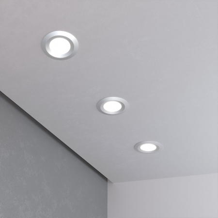 Встраиваемый точечный светильник серебро 110 MR16