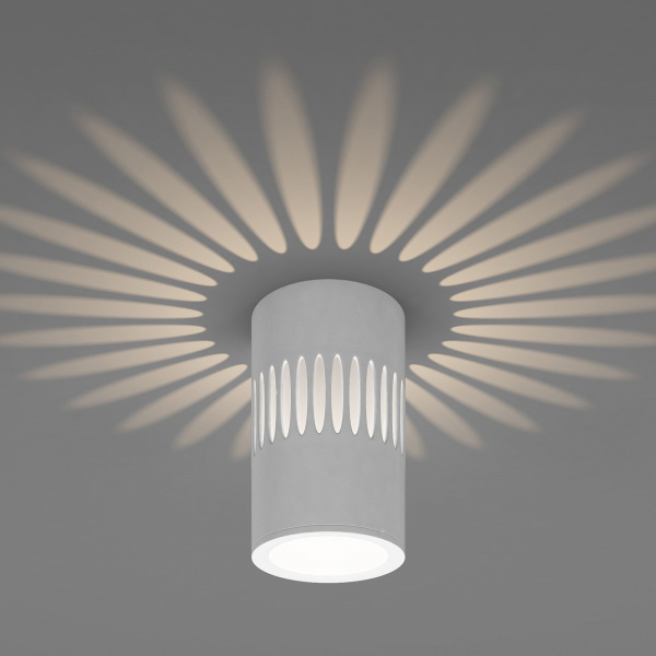 Накладной светодиодный светильник с подсветкой белый DLS026