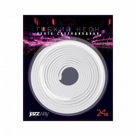 PFN-02 “НЕОН 24V” 2835/120 6000K 12X6mm IP65 /5m/