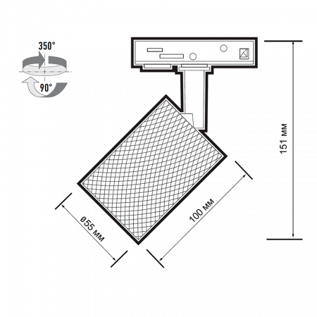 PTR 29 GU10 WH 230V IP20