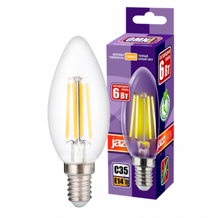 PLED OMNI C35 6w E14 3000K CL