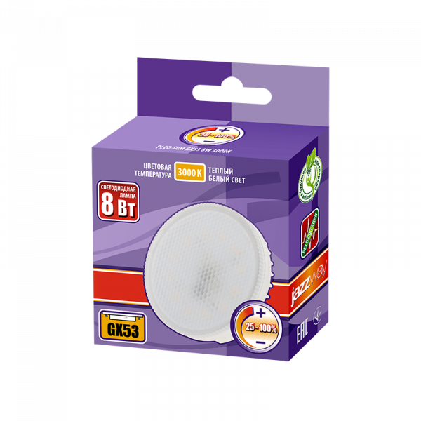 PLED-DIM GX53 8w 3000K