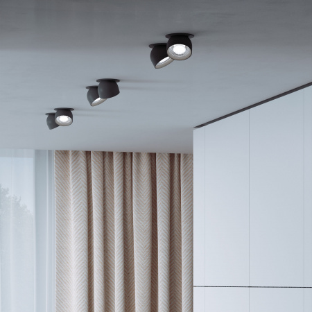 Светильник встраиваемый светодиодный Uno 8W 4000K графит 25092/LED