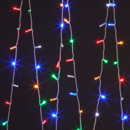 Новогодняя гирлянда нить мульти с эффектом мерцания 20м IP65 400-102