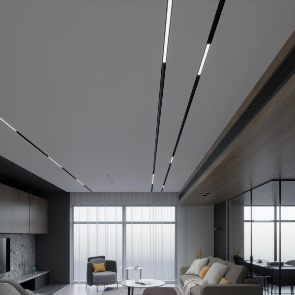 Slim Magnetic Умный трековый светильник 10W 2700-6500K Dim L01 чёрный 85076/01