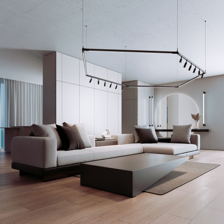 Module System Набор подвеса угловой с питанием черный 85187/00