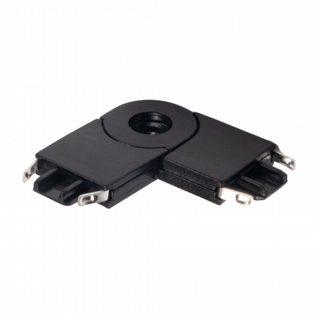 MTR16 CR-BL  Коннектор черный поворотный