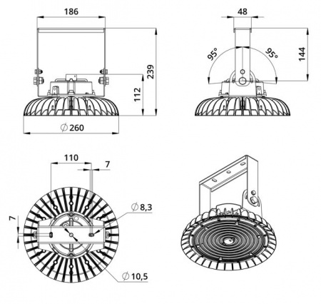 Опция. Профи Лайт. Крепление на кронштейн
