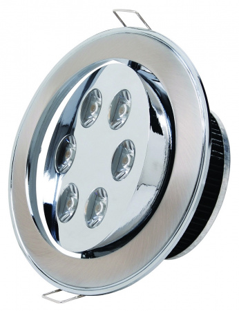 Светильник светодиодный HL675L 6x1W Мат.хром точечный