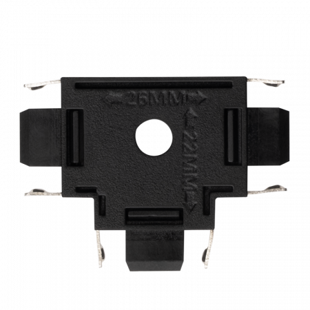 MTR16 CT-BL Коннектор черный T-обр.