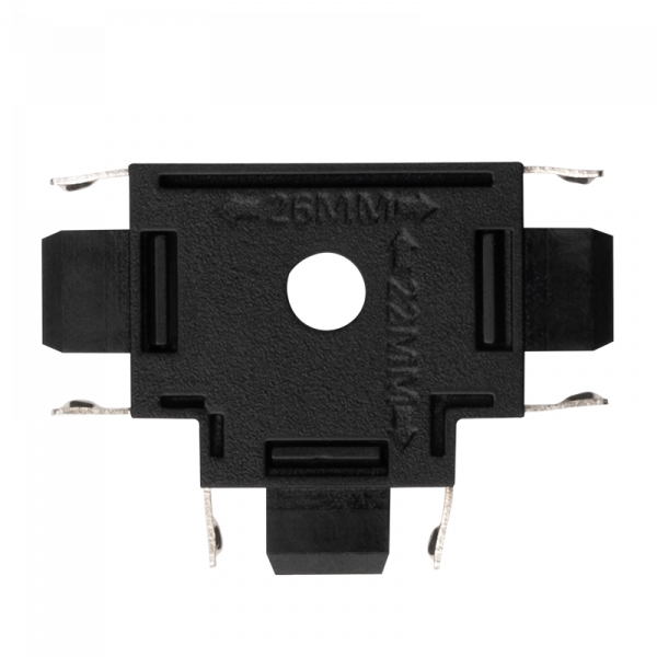 MTR16 CT-BL Коннектор черный T-обр.