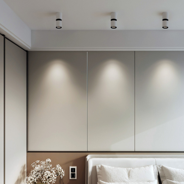 Светильник накладной светодиодный Kayo 12W 4000К белый/чёрный 25048/LED