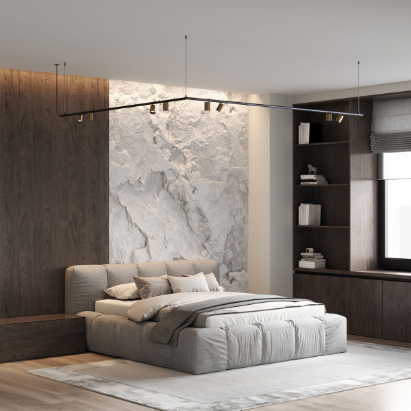 Mini Magnetic Коннектор угловой для накладного шинопровода Round черный 85215/00