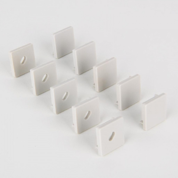 Комплект заглушек для квадратного углового профиля для светодиодной ленты (5 пар) ZLL-2-ALP009