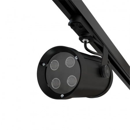 Акцент 8 CRI80 4000К 15° RAL9005 Муар Трековый шинопровод