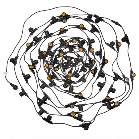 PBL-S80/L48+1.5 Black E27 IP65