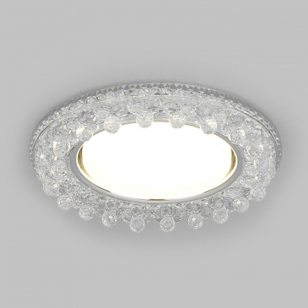 Встраиваемый точечный светильник с LED подсветкой 3025 GX53 CL прозрачный