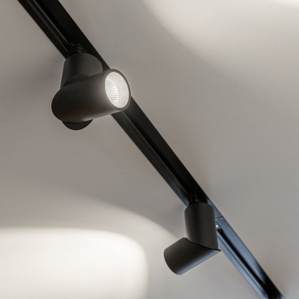 Basic System Встраиваемый шинопровод 1м с вводом питания и заглушкой черный 85082/00