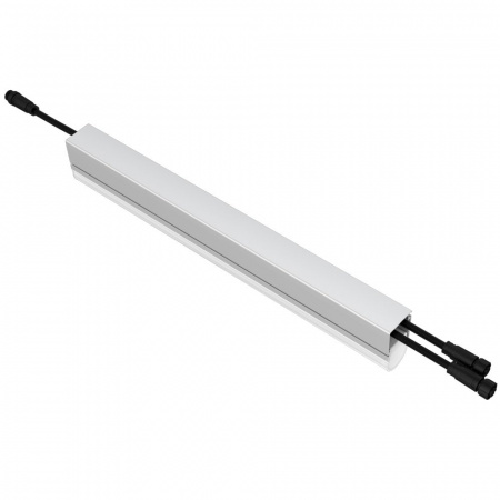 Модерн v2.0 7 400мм (18Вт/м) 48В DC 1 пикс. RGBW DMX CRI80 5000К Опал (Профиль, транзитное штепсельное соединение)