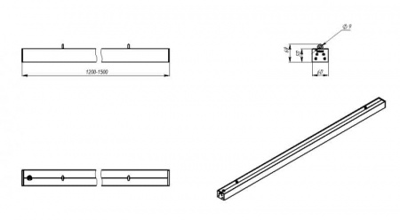 Светильник cветодиодный линейный FLT 03-60-50