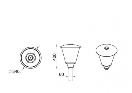 Светильник светодиодный ДТУ 05-40-850