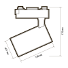 PTR 1335 35w 4000K 24° WH/BL IP40