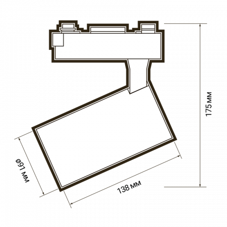 PTR 1335 35w 4000K 24° WH/BL IP40