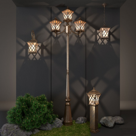 Cassiopeya H черное золото уличный подвесной светильник IP44 Cassiopeya H