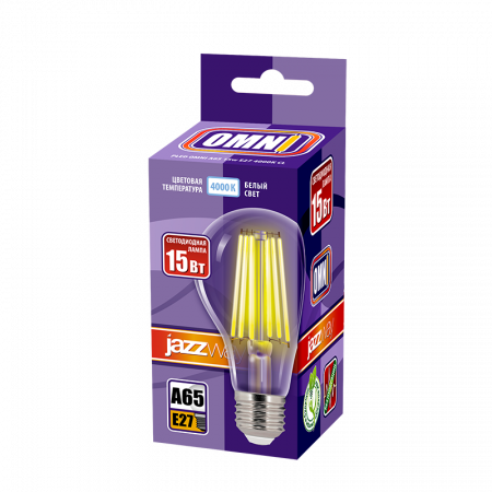 PLED OMNI A65 15w E27 4000K CL