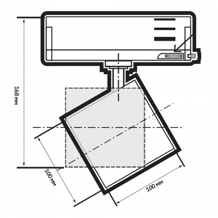 PTR 7030 30W 3000K 36° BL IP40