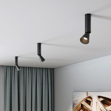 Светильник накладной светодиодный Piks 7W 4000К черный 25107/LED