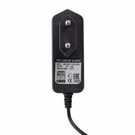 Адаптер 12W (12V 1A) IP20
