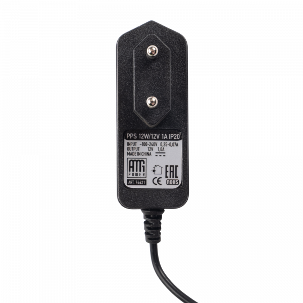 Адаптер 12W (12V 1A) IP20