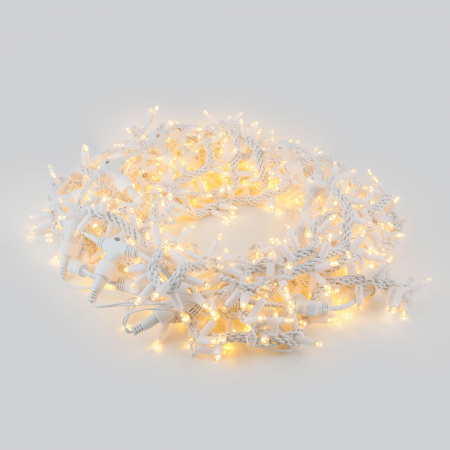 Праздничная гирлянда занавес теплый белый 2*3м IP65 200-101