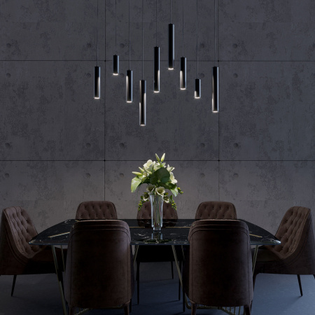 Подвесной светодиодный светильник Base 7W 4000K чёрный 50246 LED