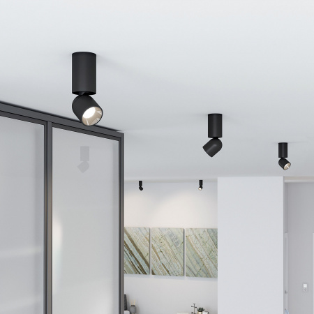 Светильник накладной светодиодный Spot 8W 4000K черный 25106/LED