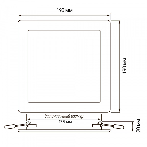 PPL-S 18w 4000K WH IP40